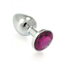 Butt plug metal with crystal