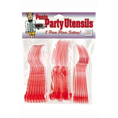 Penis party utensils 24 pcs