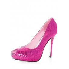 Ella glitter covered shoes fuchsia