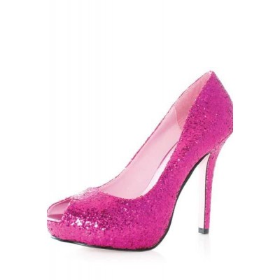 Ella glitter covered shoes fuchsia