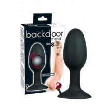 Black small silicone butt plug