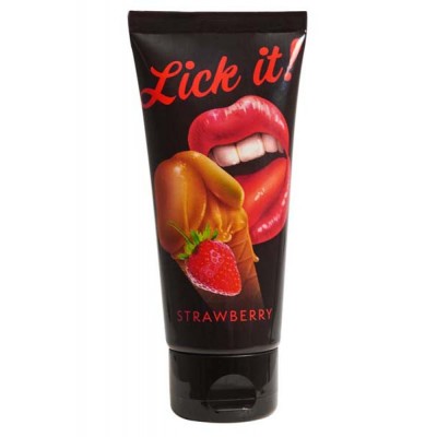 Strawberry flavoured lubricant