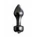 Black anal plug w strass