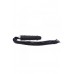 Black realistic silicone dildo whip