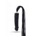 Black realistic silicone dildo whip