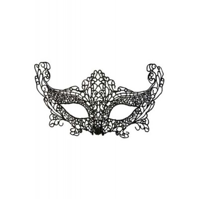 Black face mask with lace fantasia