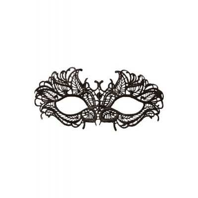 Black face mask with lace fascination