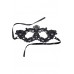 Black face mask with lace wish