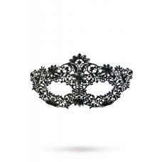 Black face mask lace satin