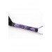 Leather whip with purple and lace handle