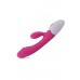 Pink rechargeable silicone vibrator rabbit