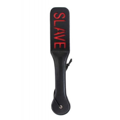 Double spank paddle slave black