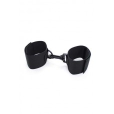 Black hand cuffs velcro strap