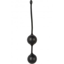 2 black metal balls with silicone