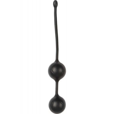 2 black metal balls with silicone