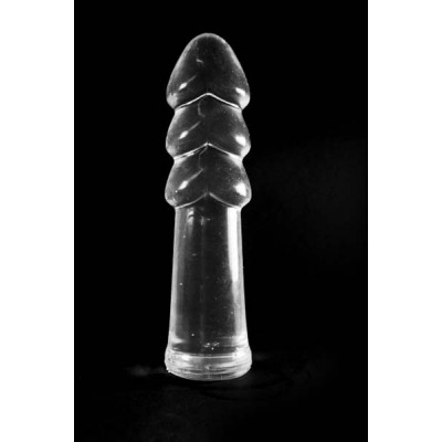 Clear dildo triple head 24 cm