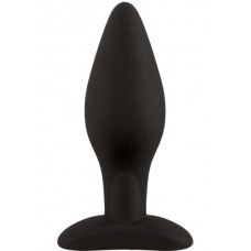 100% silicone black anal butt plug