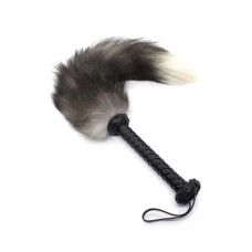 Black whip fox tail