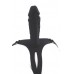 Silicone Black Strap-on 20 cm dildo