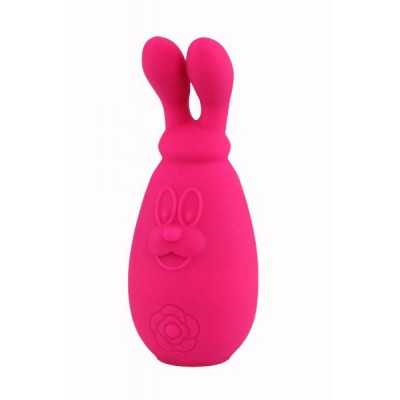 Rechargeable clitoral stimulator and moving rabbit ears vibrator